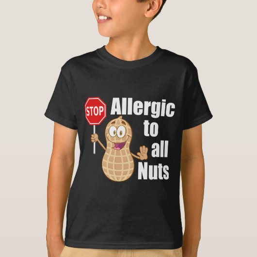 T-shirt Allergie à l'arachide Allergie à tous les enfants (Devant)