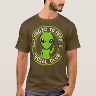 T-shirt Allergie aux gens Social Club Funny par Tobe Fons