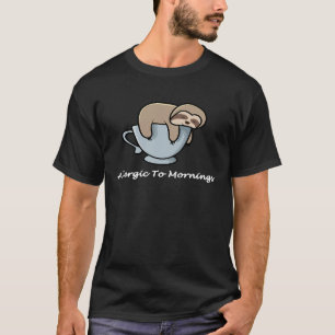 T-shirt Allergie Aux Matins Sleepy Sloth Jeune Adolescent