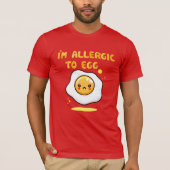 T-shirt Allergie aux oeufs allergie sensibilisation (Devant)
