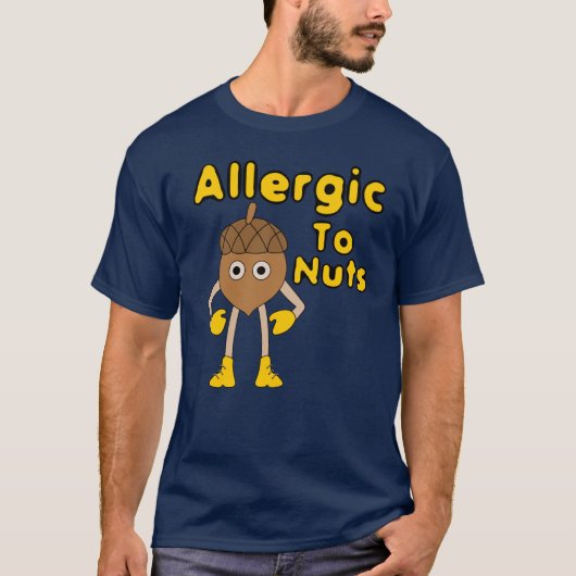T-shirt Allergique aux noix (Devant)