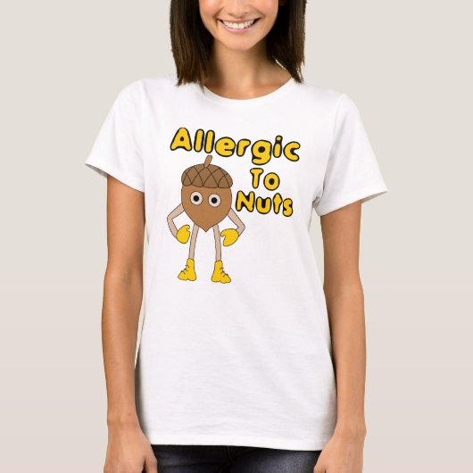 T-shirt Allergique aux noix (Devant)