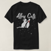 T-shirt Alley Cat Funny Bowler Bowler Bowler 1 (Design devant)