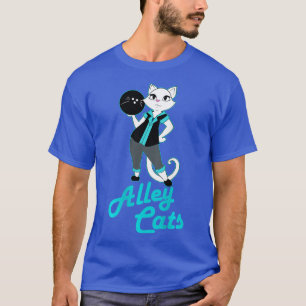 T-shirt Alley Cats Bowling Team Ladies Backside Print
