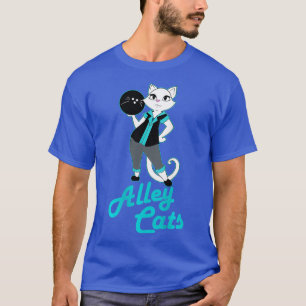 T-shirt Alley Cats Bowling Team Ladies Backside Print