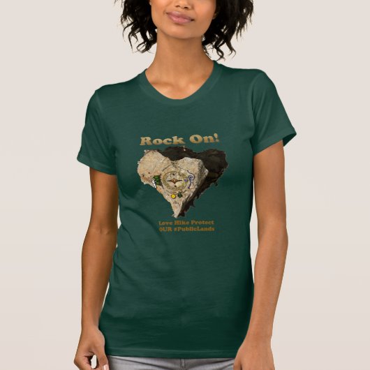 T-shirt ALLEZ ! Aimer La Randonnée Protéger Nos Terres Pub (Devant)