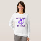 T-shirt Allez, Appelez-Moi Holler Bingo Long Manche (Devant entier)