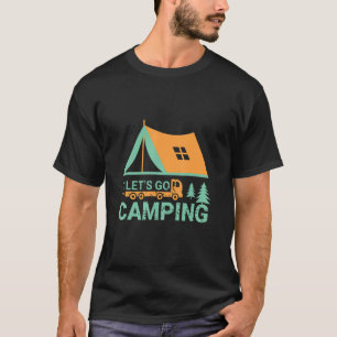 T-shirt Allez Camping Amusants Aventuriers Randonneurs Cam