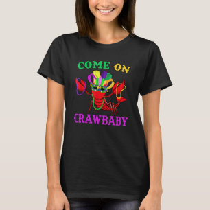 T-shirt Allez Crawbaby Crawfish Jester Beads Funny Mardi