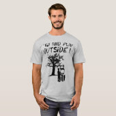 T-shirt Allez et jouez dehors ! (Devant entier)