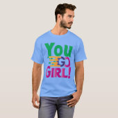 T-shirt Allez Fille ! (Devant entier)