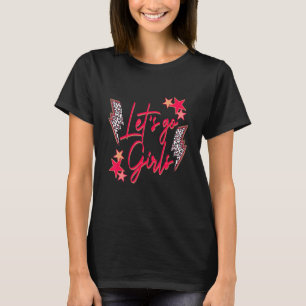 T-shirt Allez Fille Western Rodeo Cowgirl Texas 4th Of J