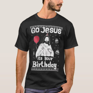 T-shirt Allez, Jésus, c'est votre vilain pull de Noël