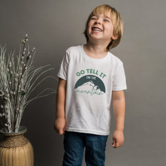 T-shirt Allez le dire sur la chemise de Christian Kid's Mo