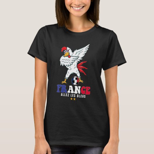 T-shirt Allez les Bleus France Soccer Dabing (Devant)