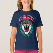 T-shirt Allez les obtenir - Tiger Face Design graphique (Devant)