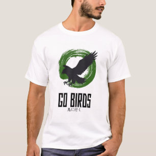 T-Shirt "Allez les Oiseaux" de style japonais