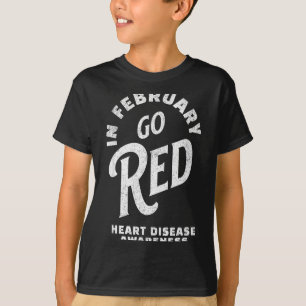 T-shirt Allez Rouge - Mois de la sensibilisation à la mala