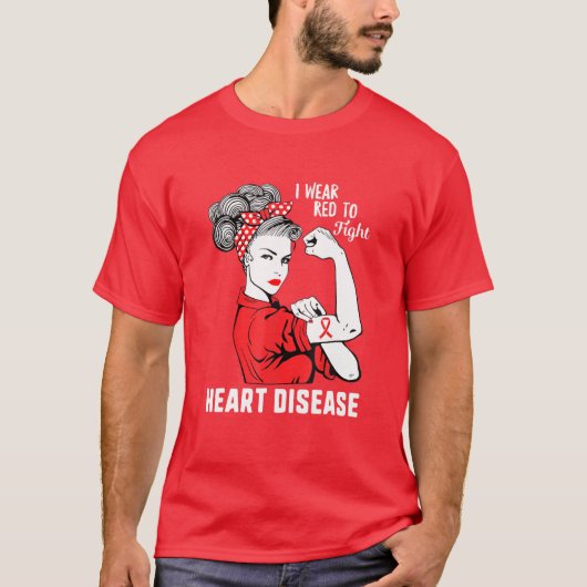 T-shirt Allez Rouge Pour Les Femmes Mois De Sensibilisatio (Devant)