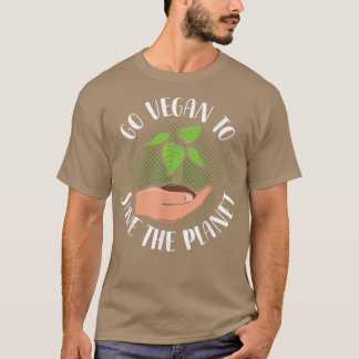 T-shirt Allez Vegan Pour Sauver Planet Vegan Vegetable Die