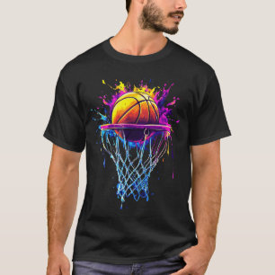 T-shirt Allez-y ! Jour de jeu de basket Funny Sports Water