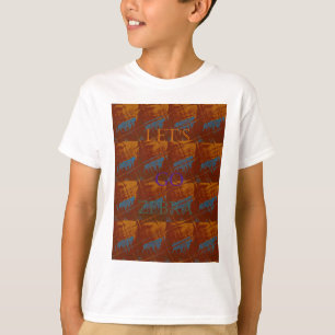 T-shirt Allez Zebra Safari Art Imprimer/Graphique