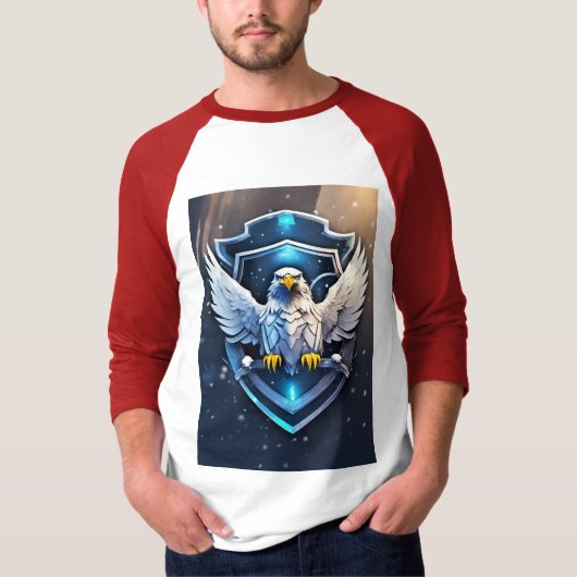 T-shirt Alliance de Frostwing : Emblème futuriste Aigle-Co (Devant)