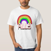T-shirt Alliance LGBTQIA+ | Cute Arc en ciel et Fierté car (Devant)