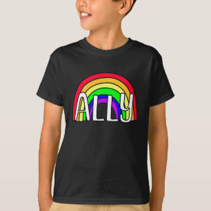 T-shirt Alliance LGBTQIA+ drapeau arc-en-ciel