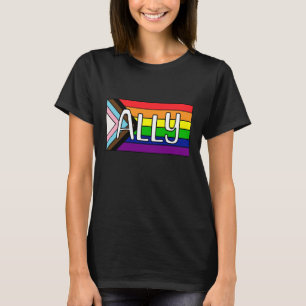 T-shirt Alliance LGBTQIA+   drapeau arc-en-ciel