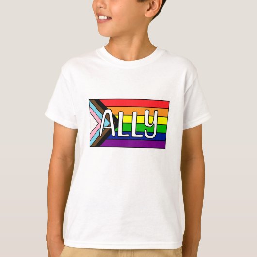 T-shirt Alliance LGBTQIA+ | drapeau arc-en-ciel (Devant)