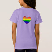 T-Shirt Alliance LGBTQIA+ | drapeau arc-en-ciel (Dos)