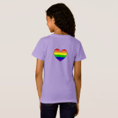 T-Shirt Alliance LGBTQIA+ | drapeau arc-en-ciel (Dos entier)
