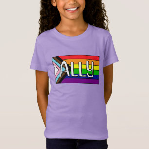 T-Shirt Allié de la communauté LGBTQIA+ Drapeau arc-en-c