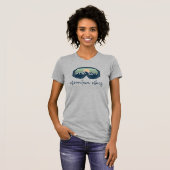 T-shirt ALLIE Sage Mountain Vibes Ski Bachelorette Group (Devant entier)