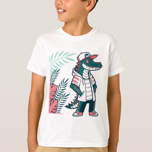t-shirt alligator (Devant)