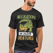 T-shirt Alligator Alligators Are Jawsome Creatures (Devant)
