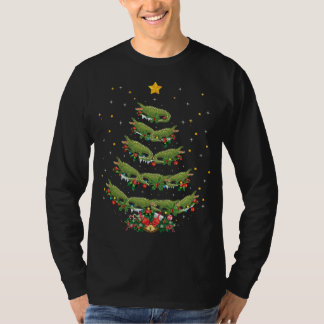 T-shirt Alligator Amant Noël Alligator Arbre de Noël