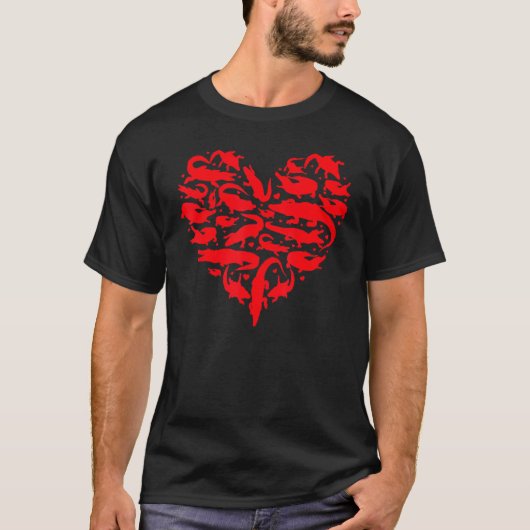 T-shirt Alligator Amoureux des animaux Funny Heart Alligat (Devant)