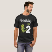 T-shirt Alligator Anniversaire 2 ans Rabbit Enfants Filles (Devant entier)