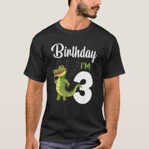 T-shirt Alligator Anniversaire 3 ans Lapin Enfants Filles