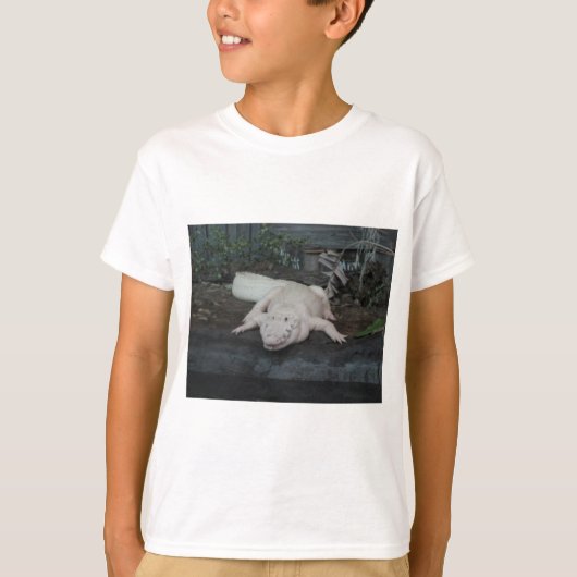 T-shirt alligator blanc (Devant)