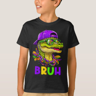 T-shirt Alligator Bruh Mardi Gras Costume Ados du Carnaval