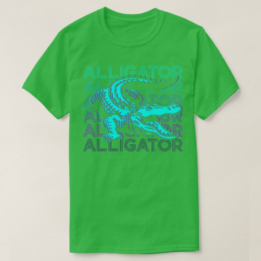 T-shirt Alligator Crocodile Gator Retro Alligator Cadeau (Design devant)