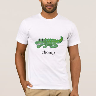 T-shirt alligator de mastication bruyante