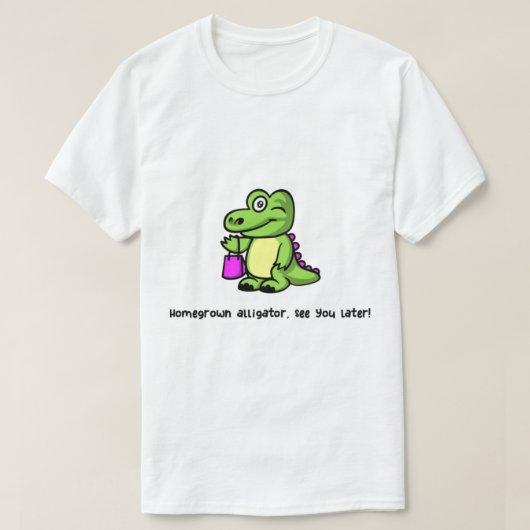 T-shirt Alligator domestique, voir plus tard - Shotgun - G (Design devant)