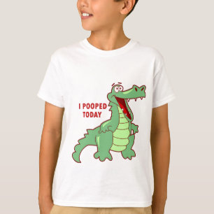 T-shirt Alligator drôle Pooped aujourd'hui