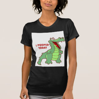T-shirt Alligator drôle Pooped aujourd'hui