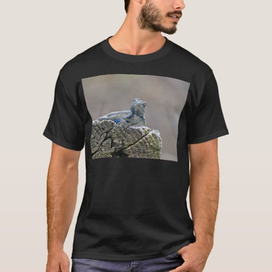 T-shirt Alligator du ventre bleu Lizard (Devant)