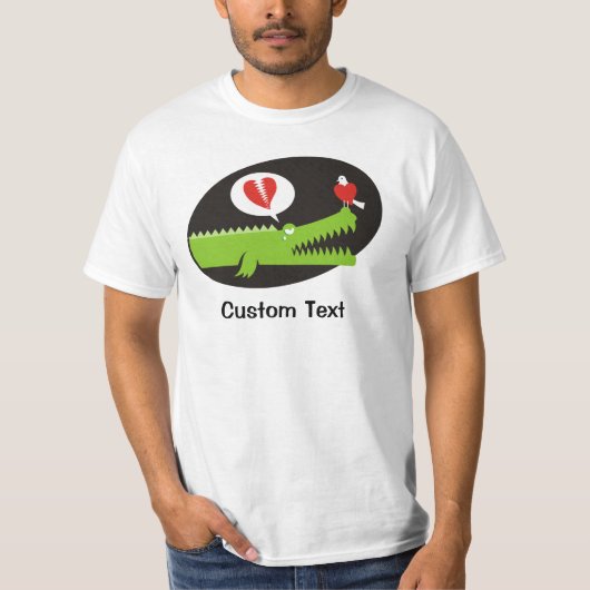T-shirt Alligator en amour (Devant)